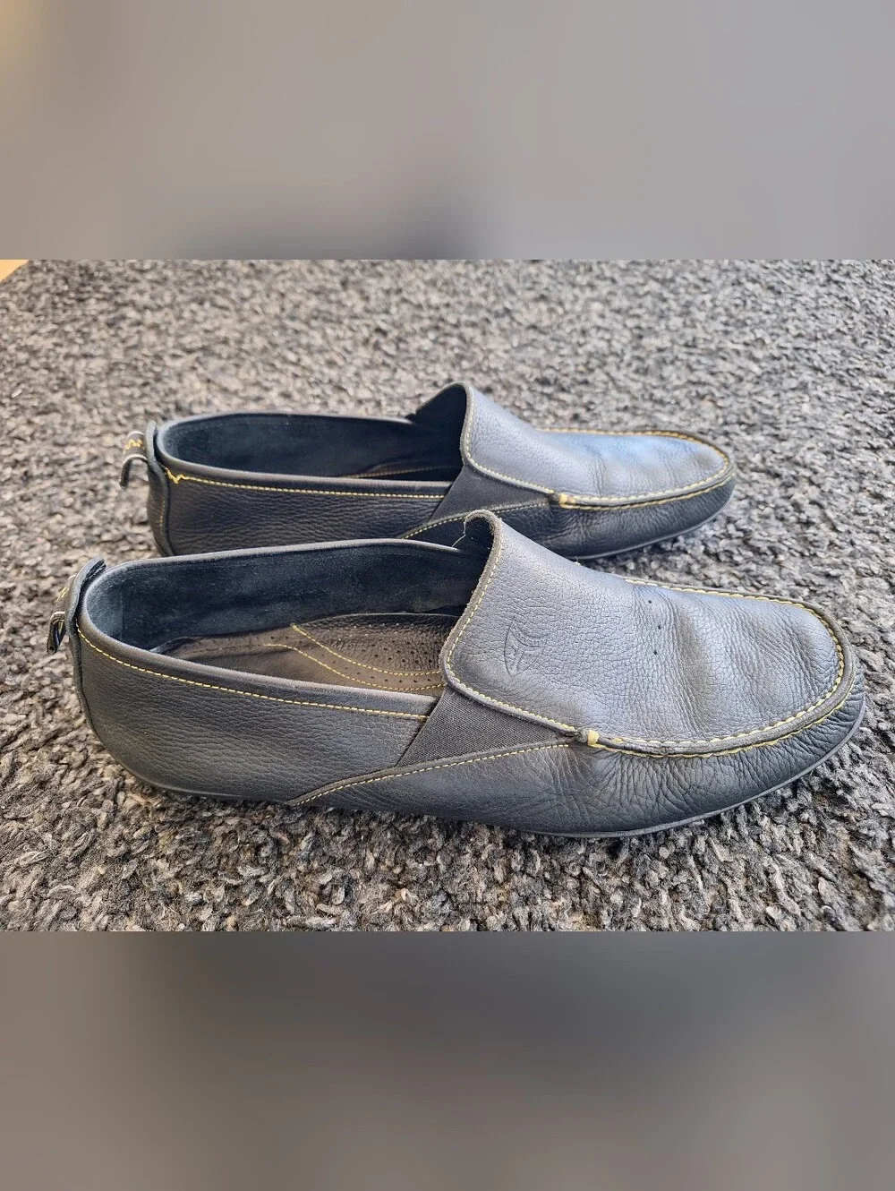 Michael Toschi Onda Driving Loafers Shoes Mens Size 13 Black Leather